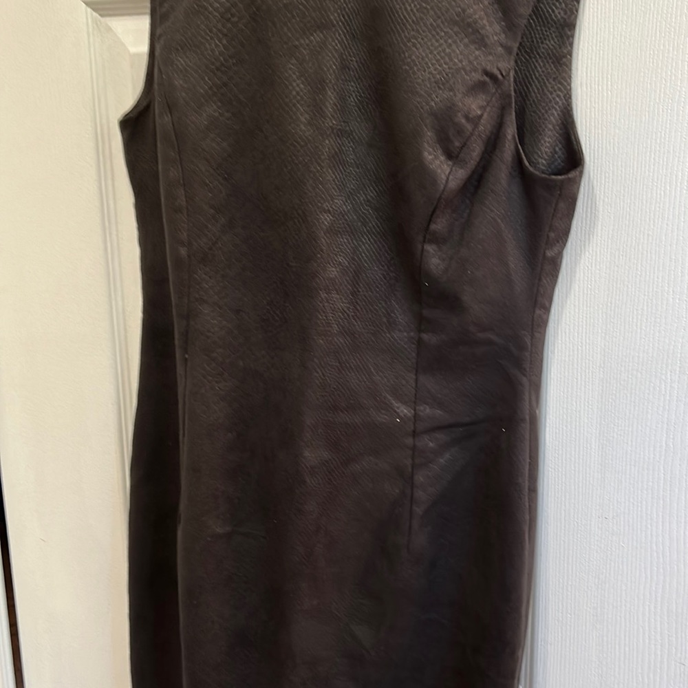 Suede like mini peep hole back dress one of a kind bought in Paris